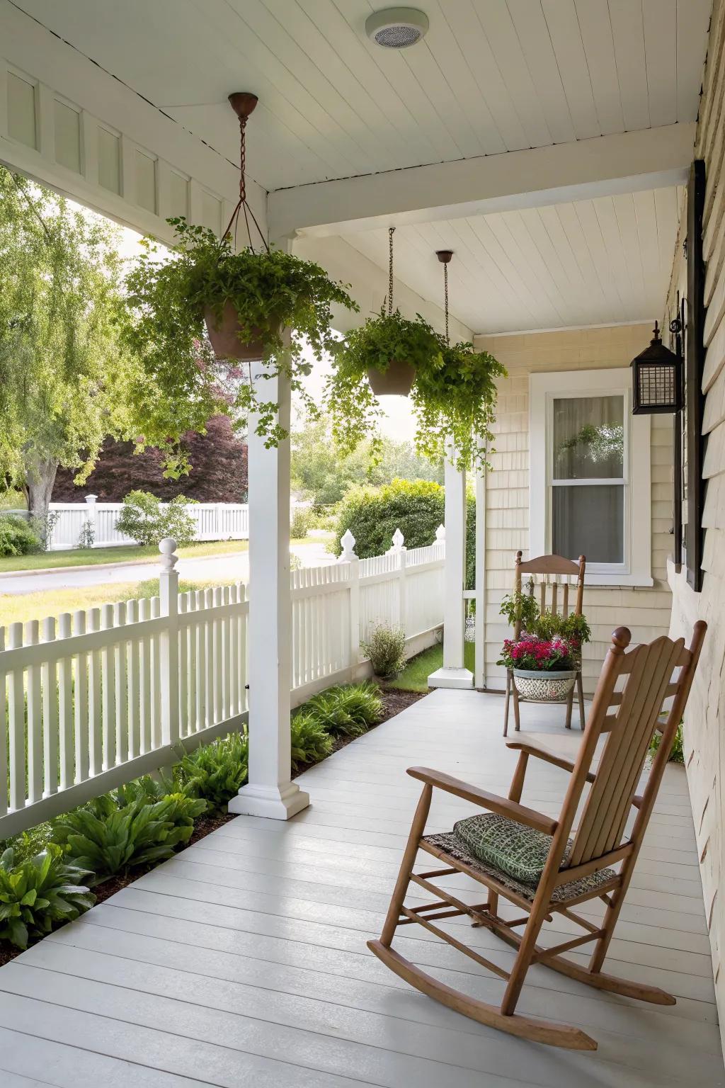 An open layout makes your porch feel more spacious.