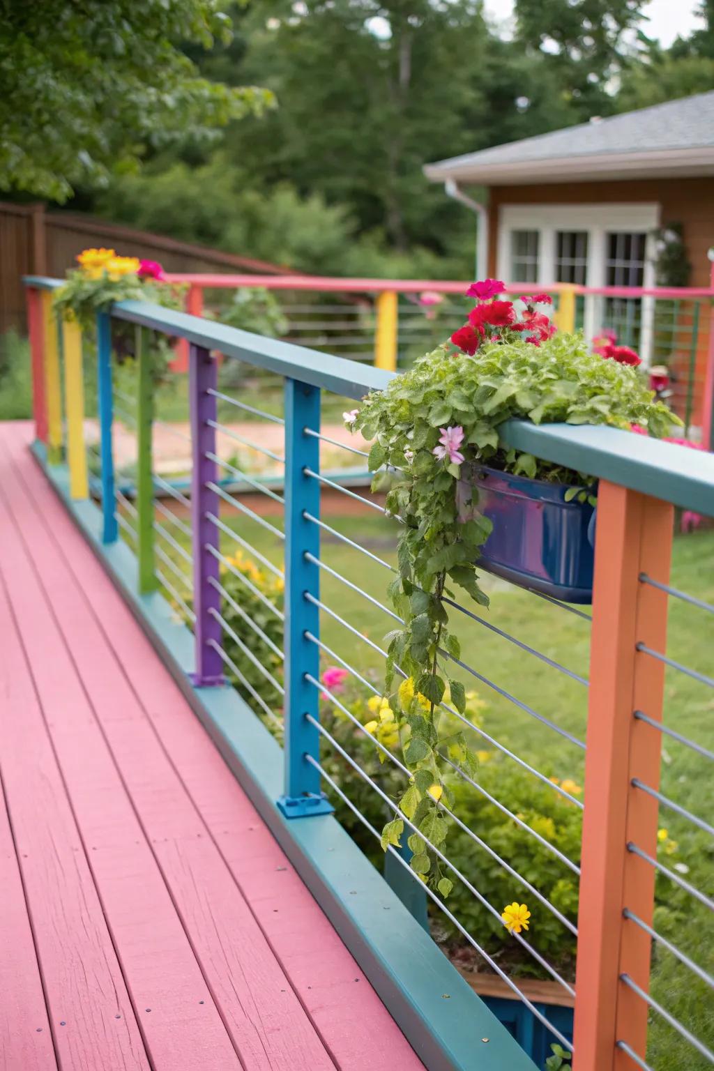 Colorful frames add personality and vibrancy.