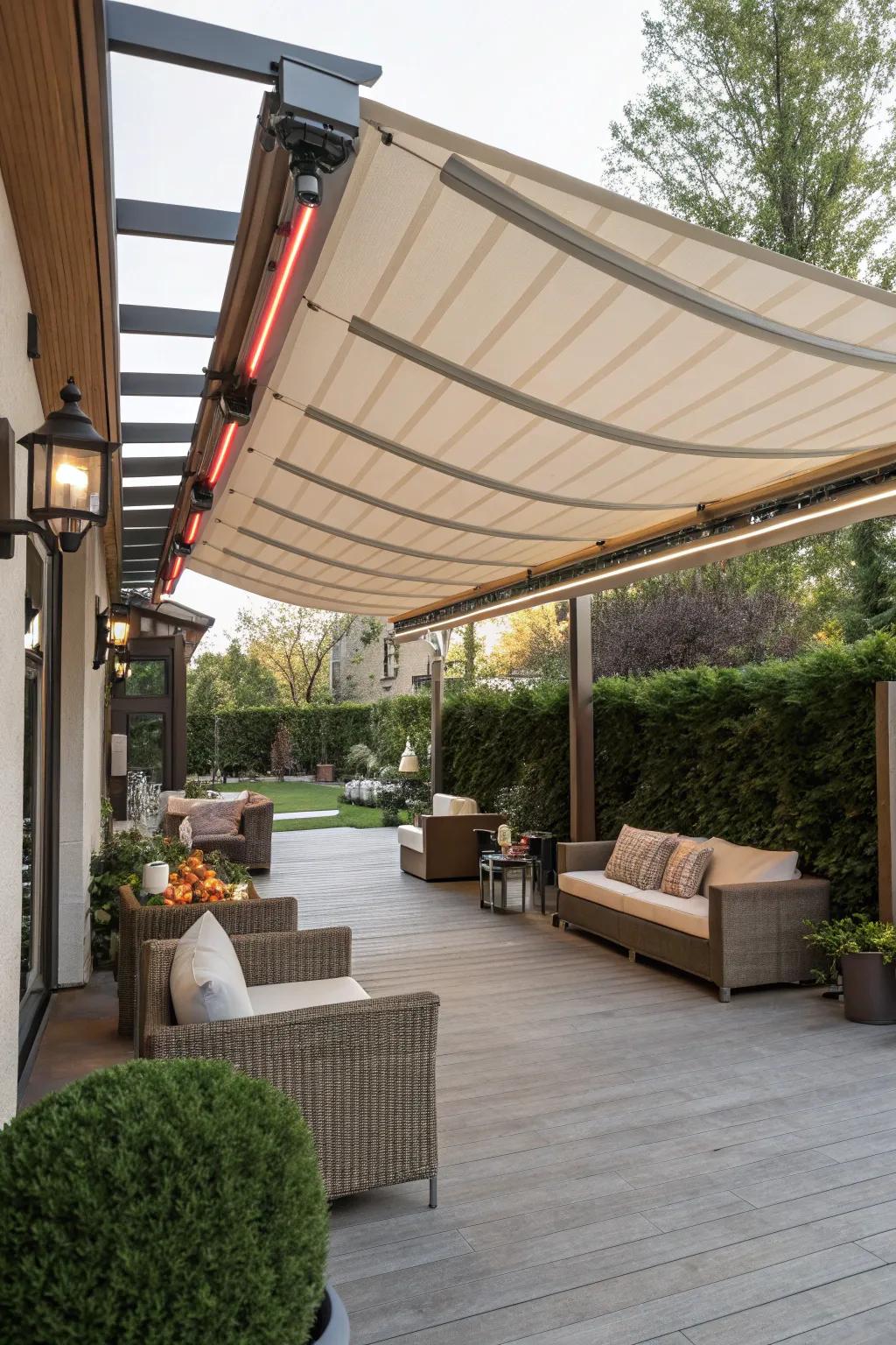 Enjoy your outdoor oasis in any season with smart design.