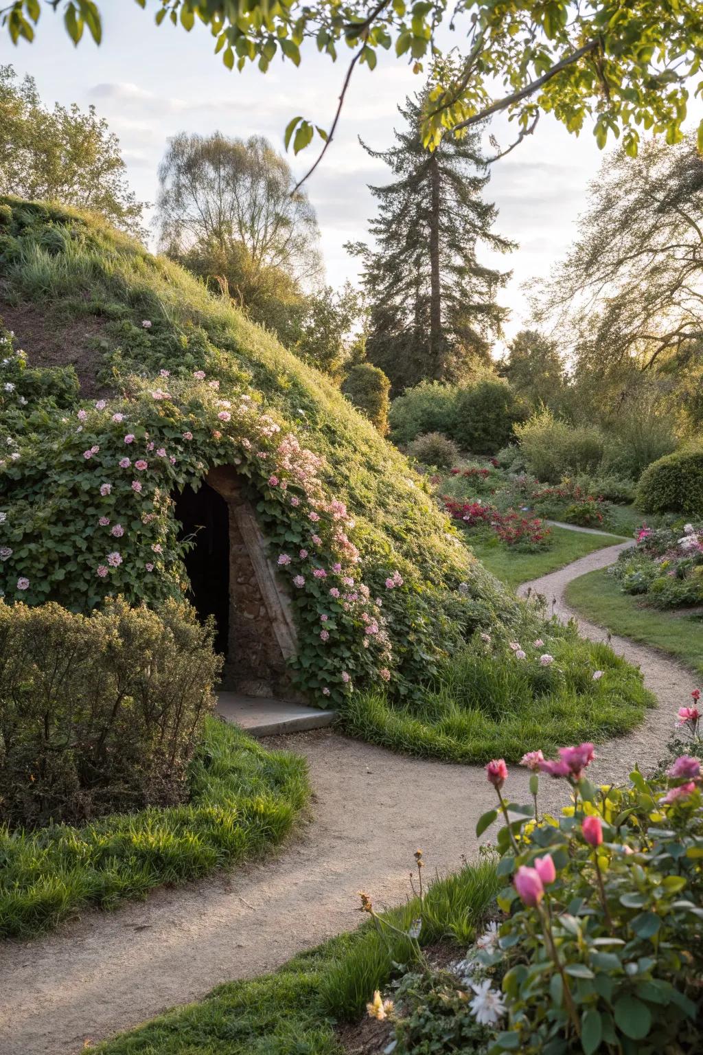Hidden spaces add an element of surprise to mounds.