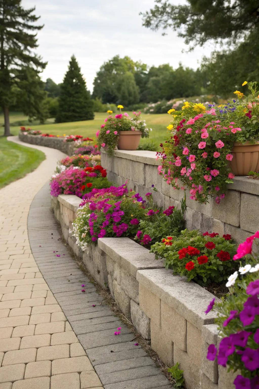 Guide your guests with charming pathway planters.