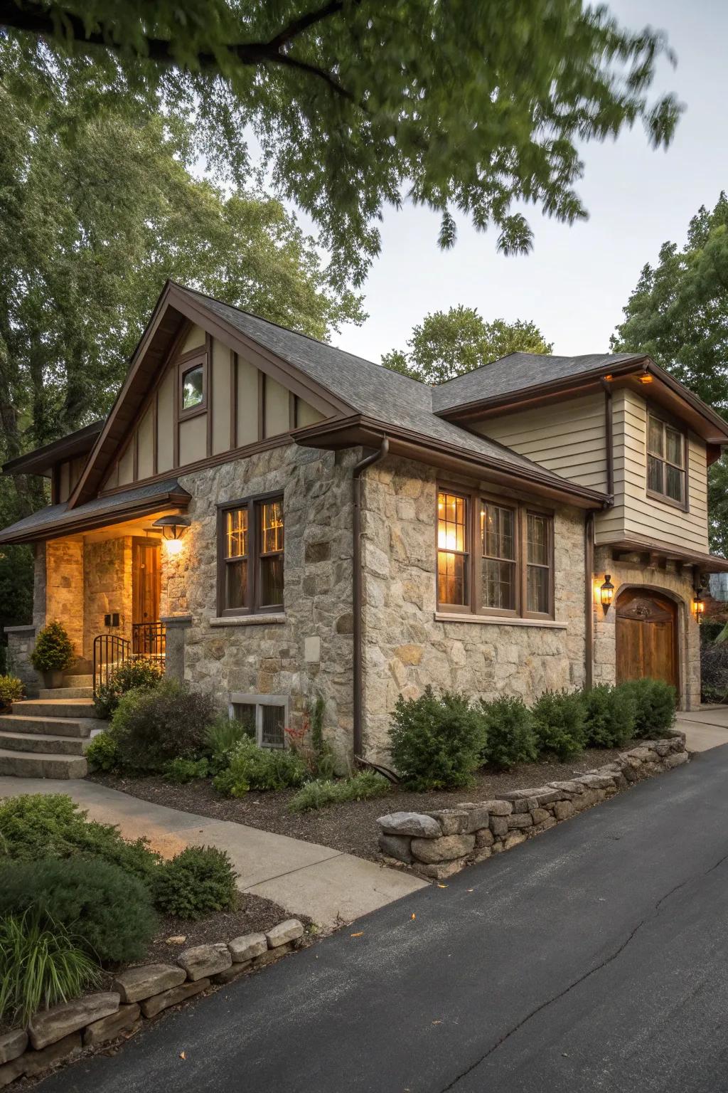 Natural elements provide warmth and texture.