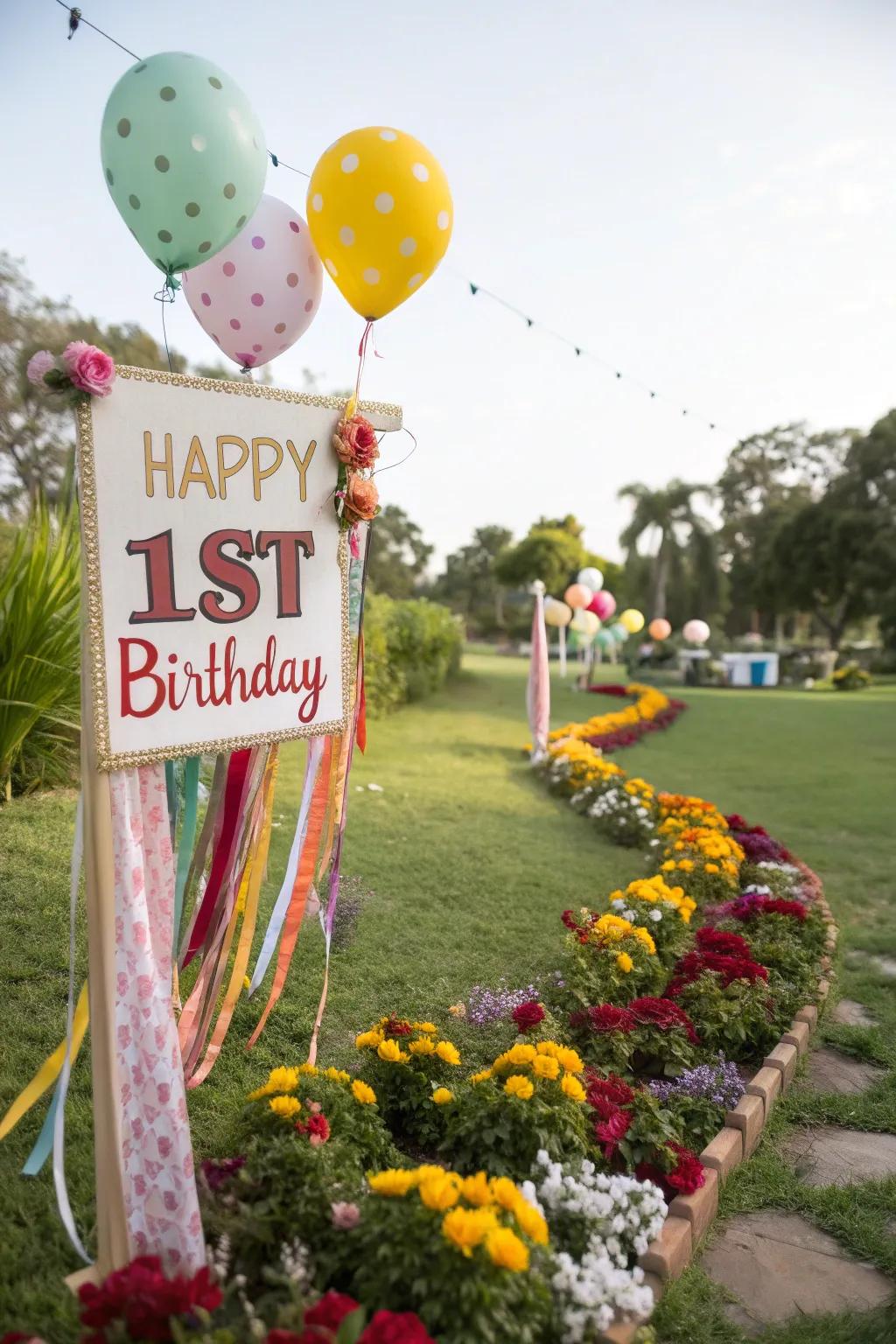 Personalized signs make your celebration uniquely yours.