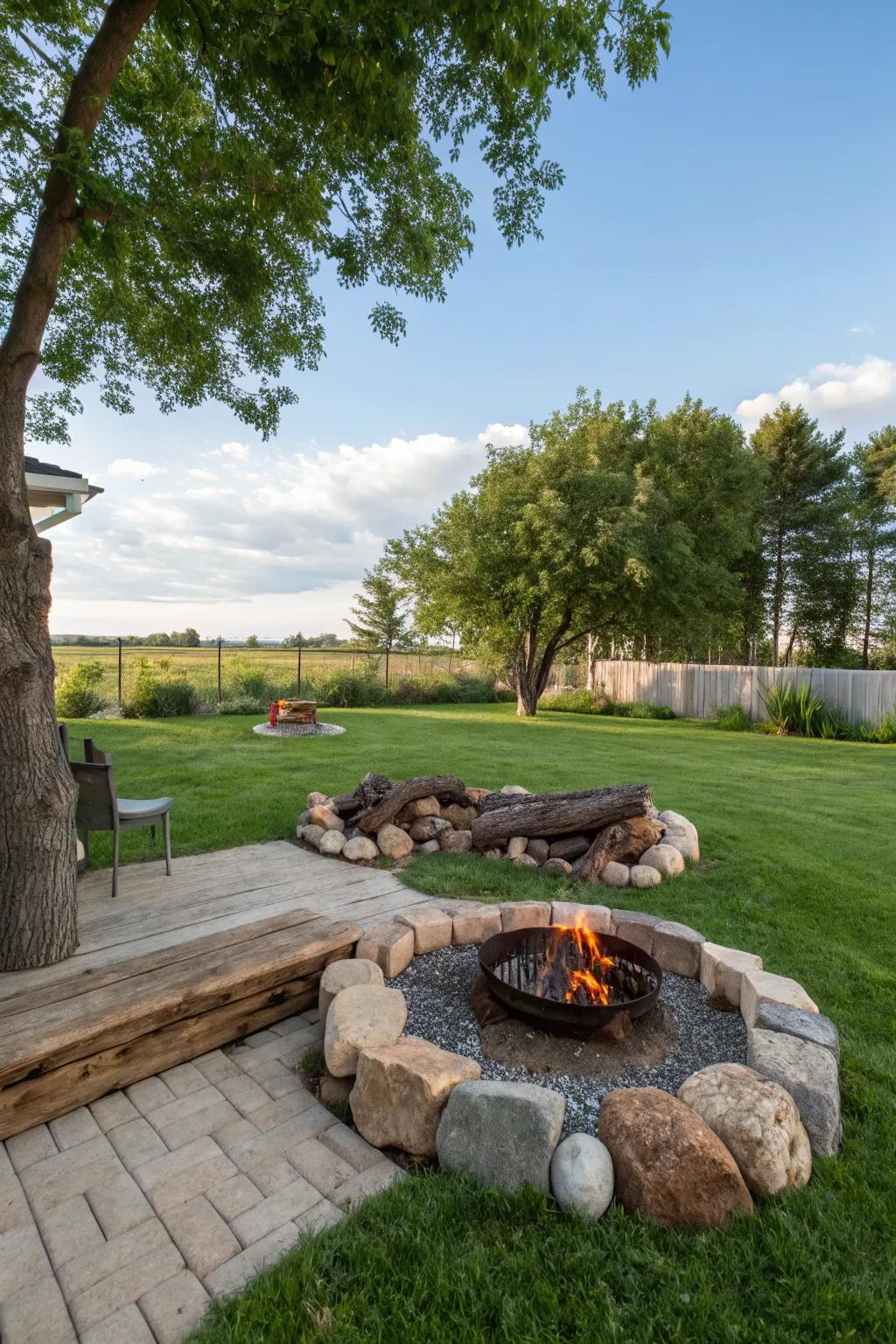 Eco-friendly fire pits blend sustainability with style.