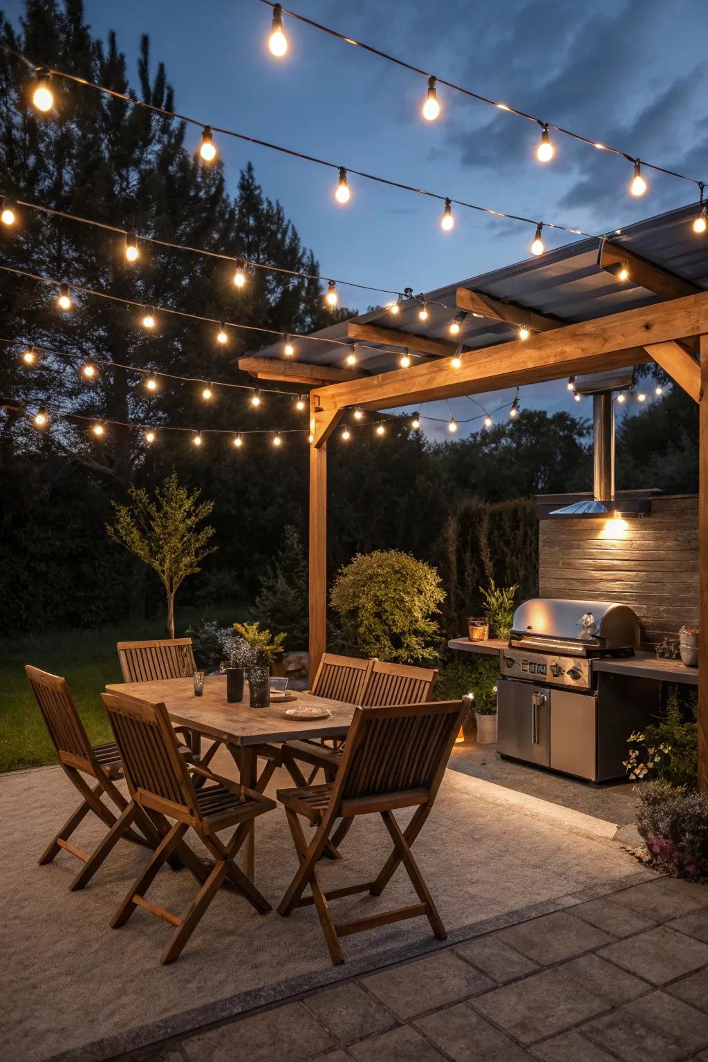 Shed light sustainably with solar-powered lighting.