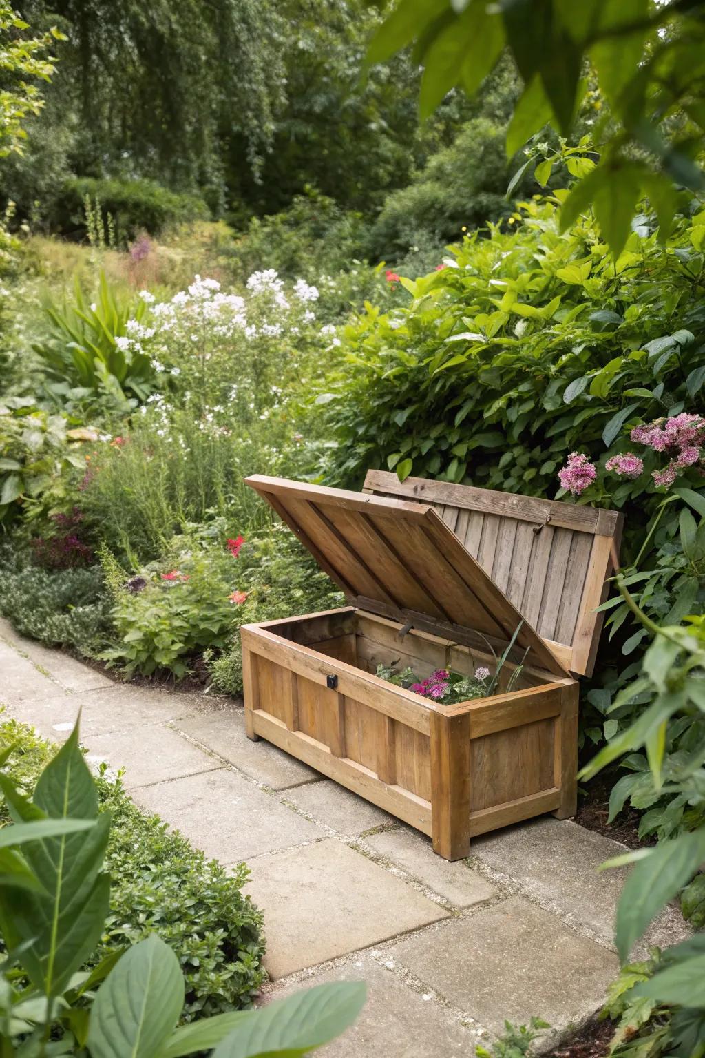 Storage benches offer practicality by doubling as a storage solution.