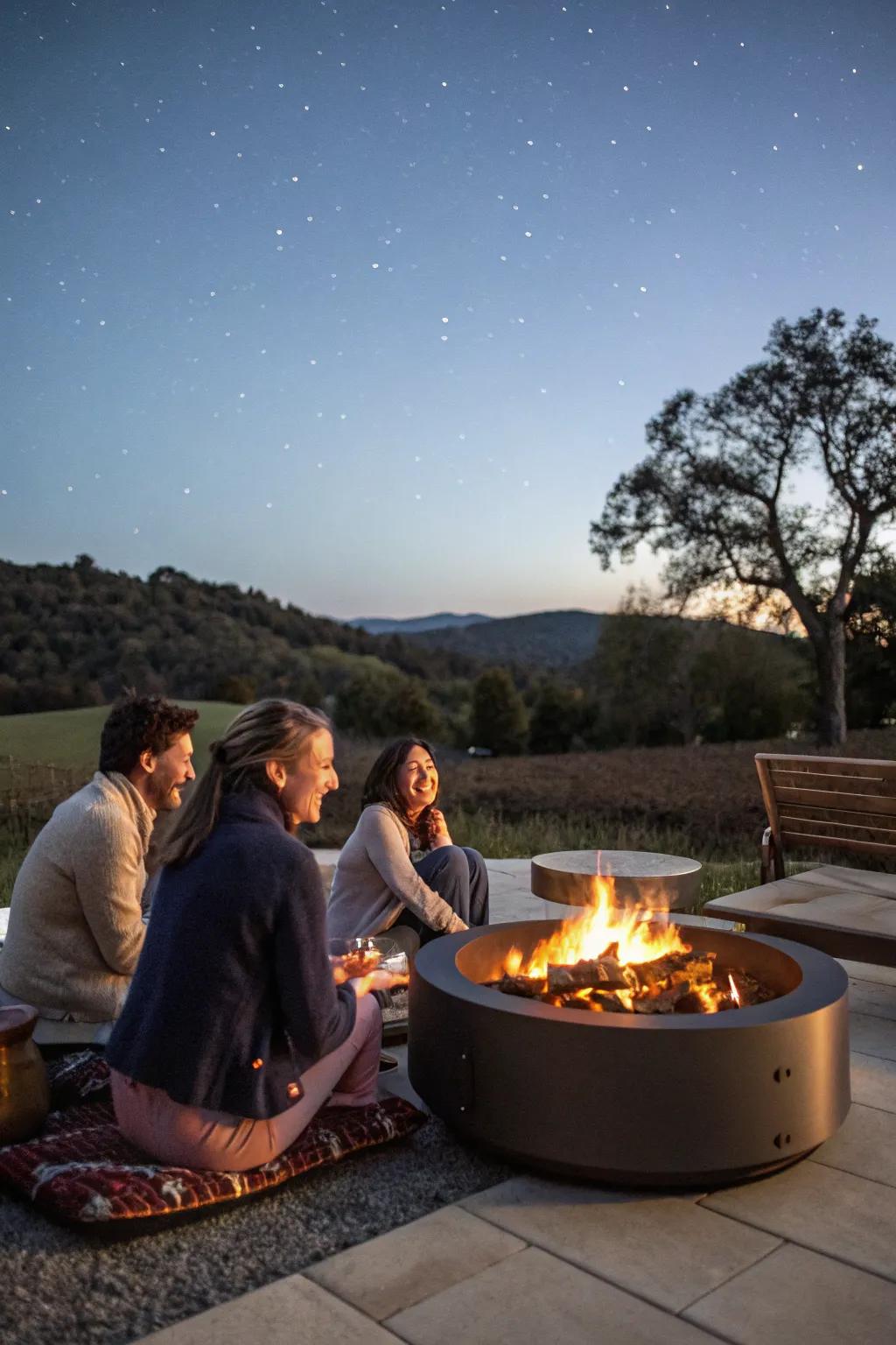 Smokeless fire pit for a cleaner and more comfortable outdoor experience.