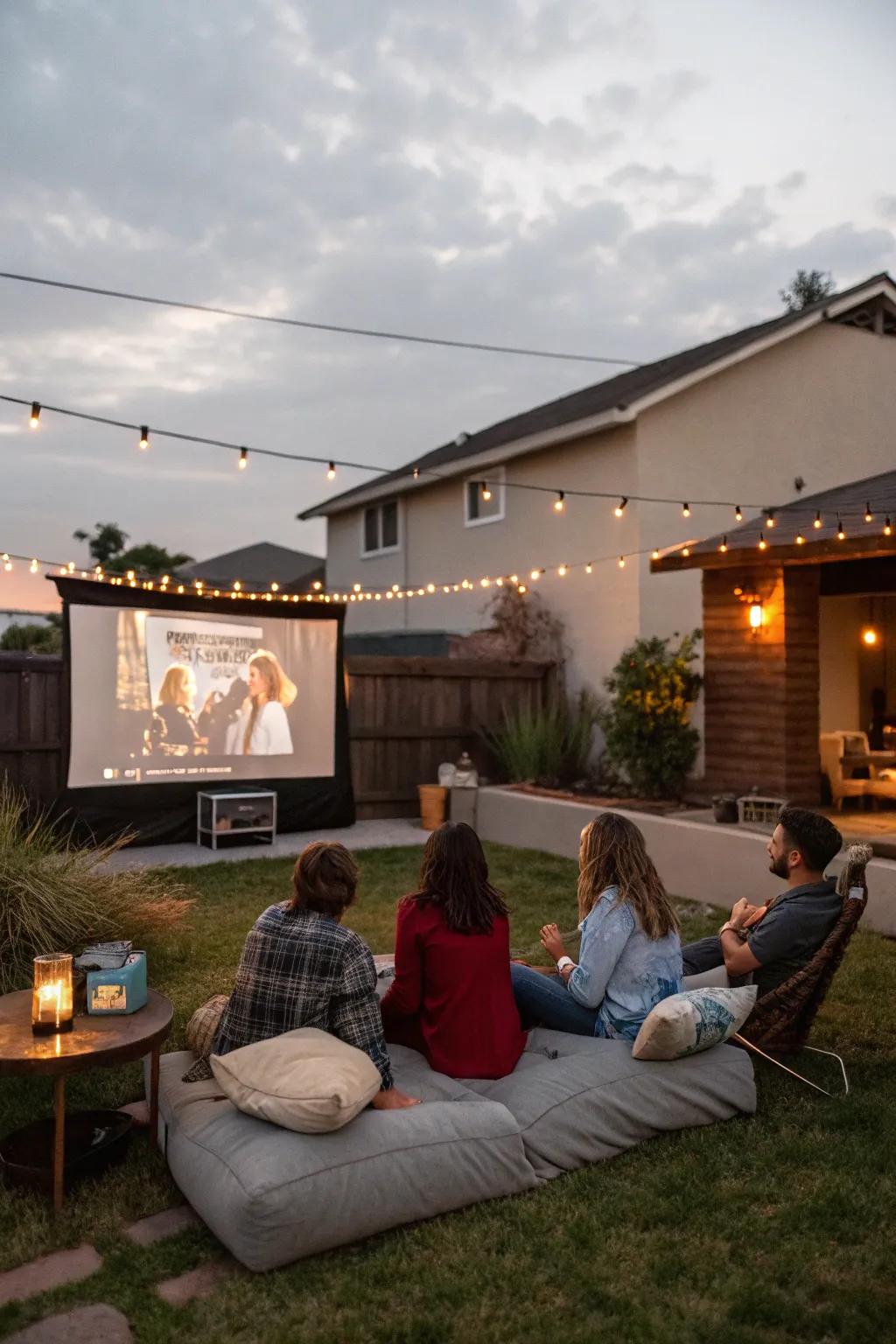 Interactive activities can enhance the social aspect of your movie night.
