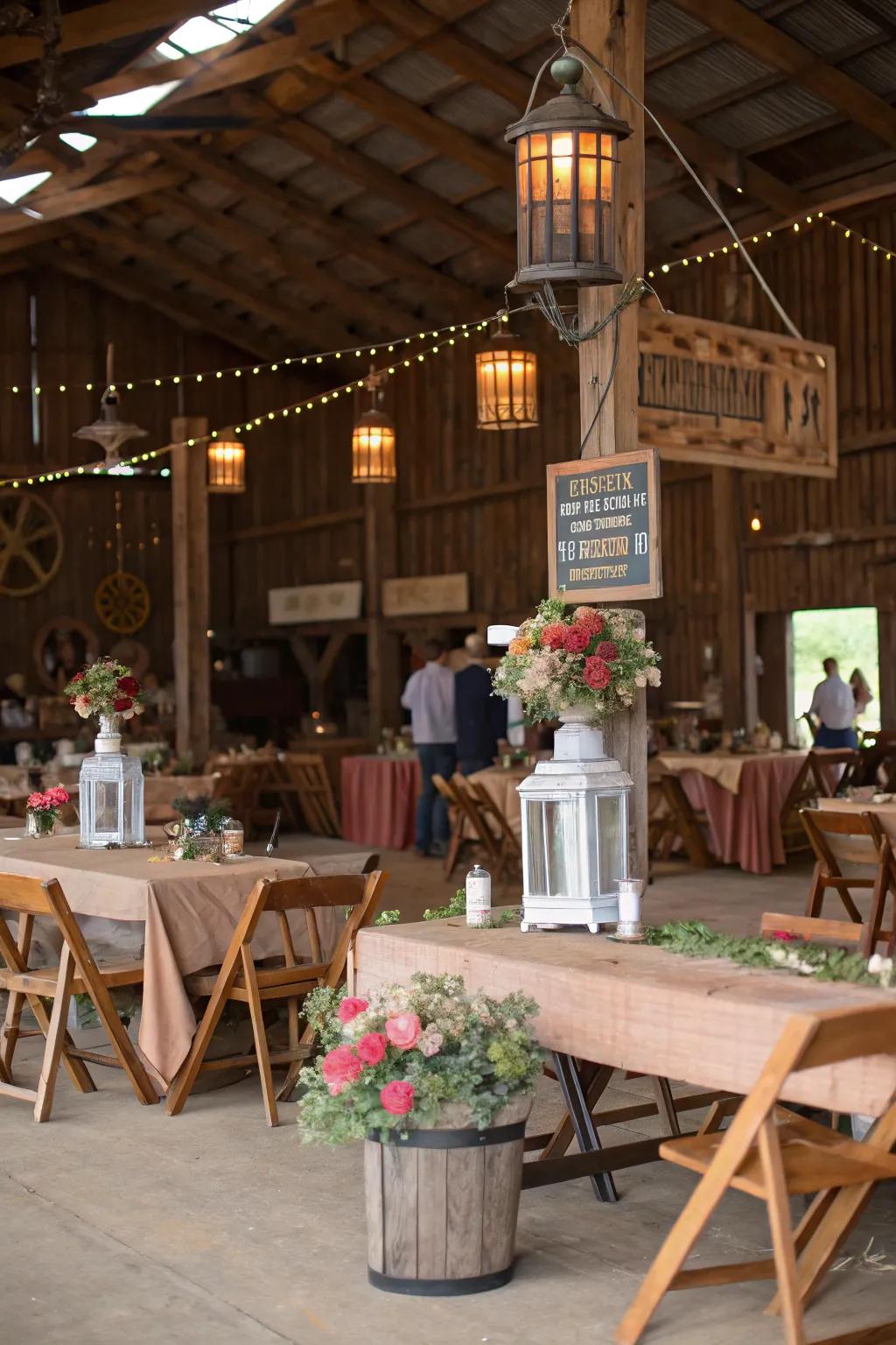 Unique decor adds personality and flair.