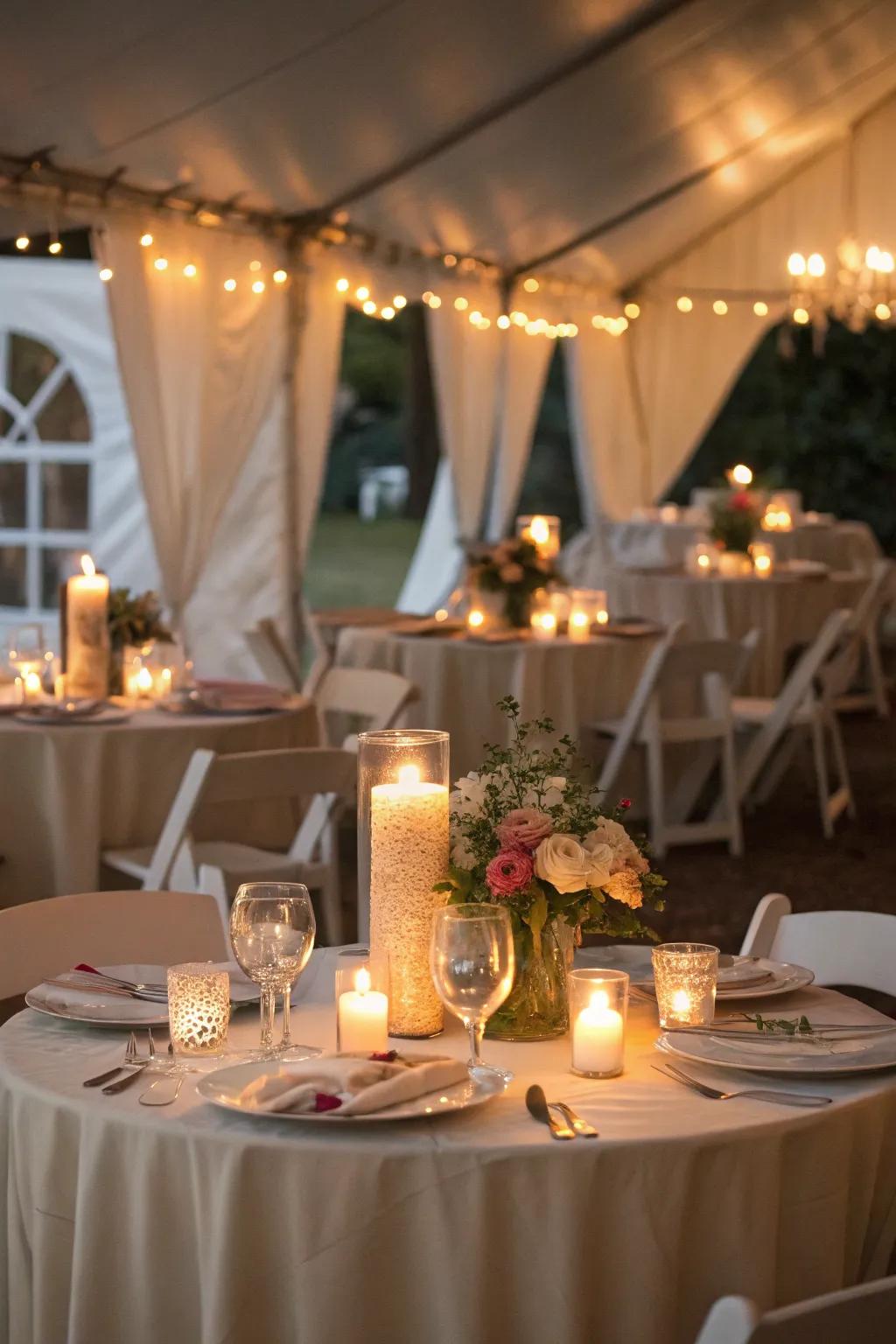 LED candles offer safe, elegant candlelight.