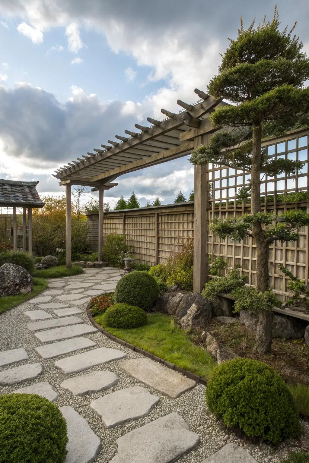 Embrace tranquility with Zen-inspired fencing.