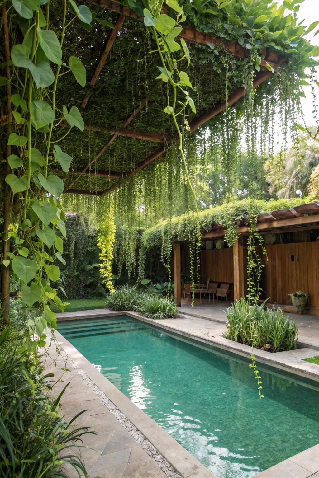 Organic beauty with a natural plant cover