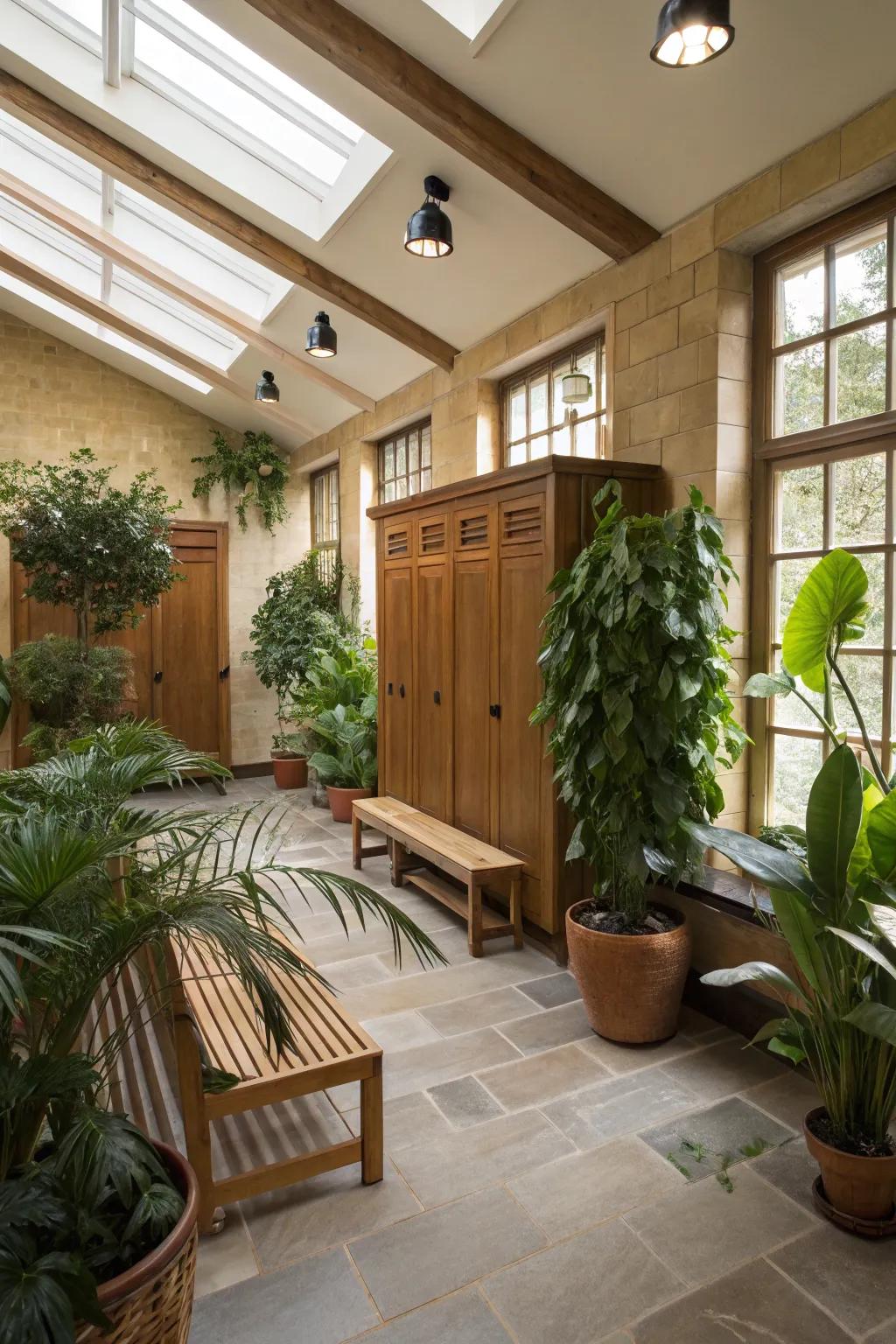 Greenery adds life and a refreshing vibe to any space.