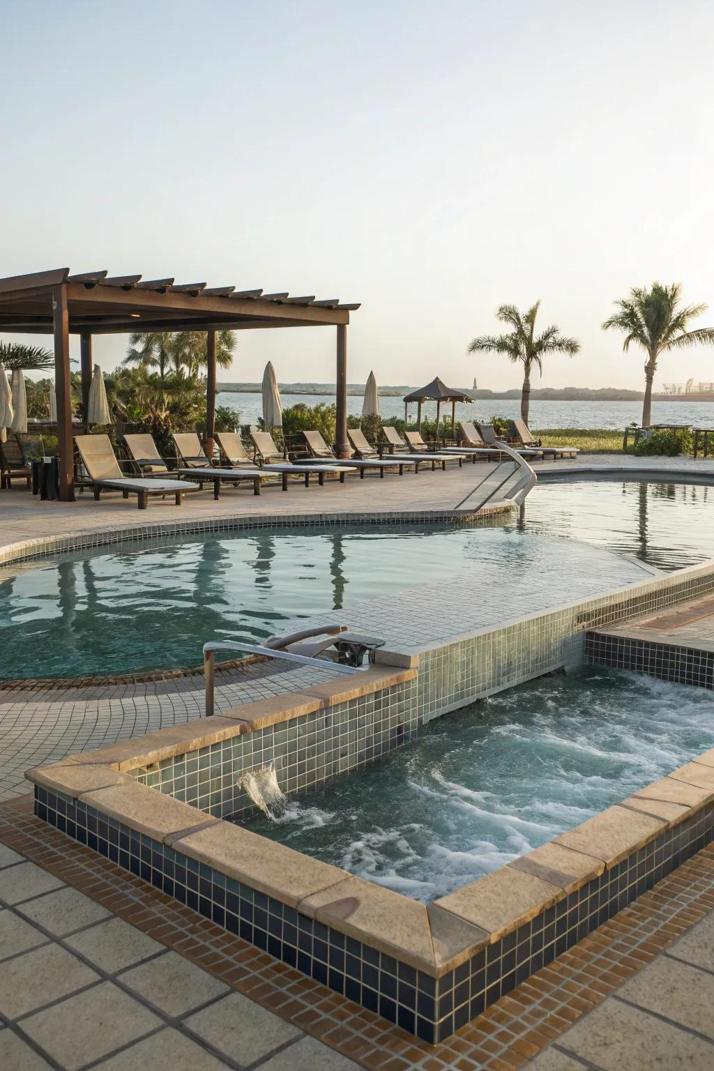Splash decks offer luxury and family-friendly fun.