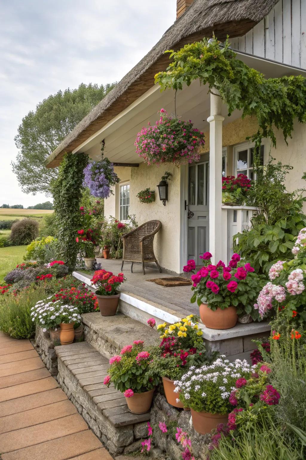 Themed arrangements personalize your porch and reflect your style.