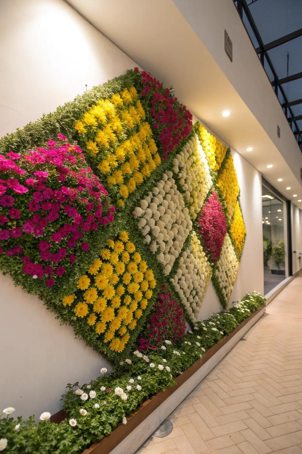 Portulaca wall art adds a creative and natural element to interiors.