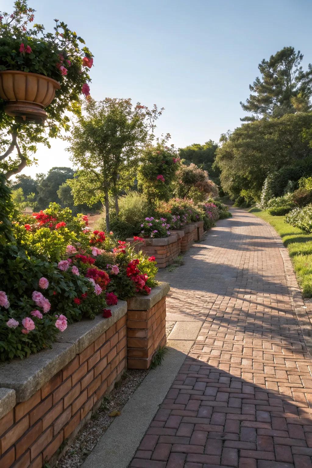 Pathway planters that guide and delight.