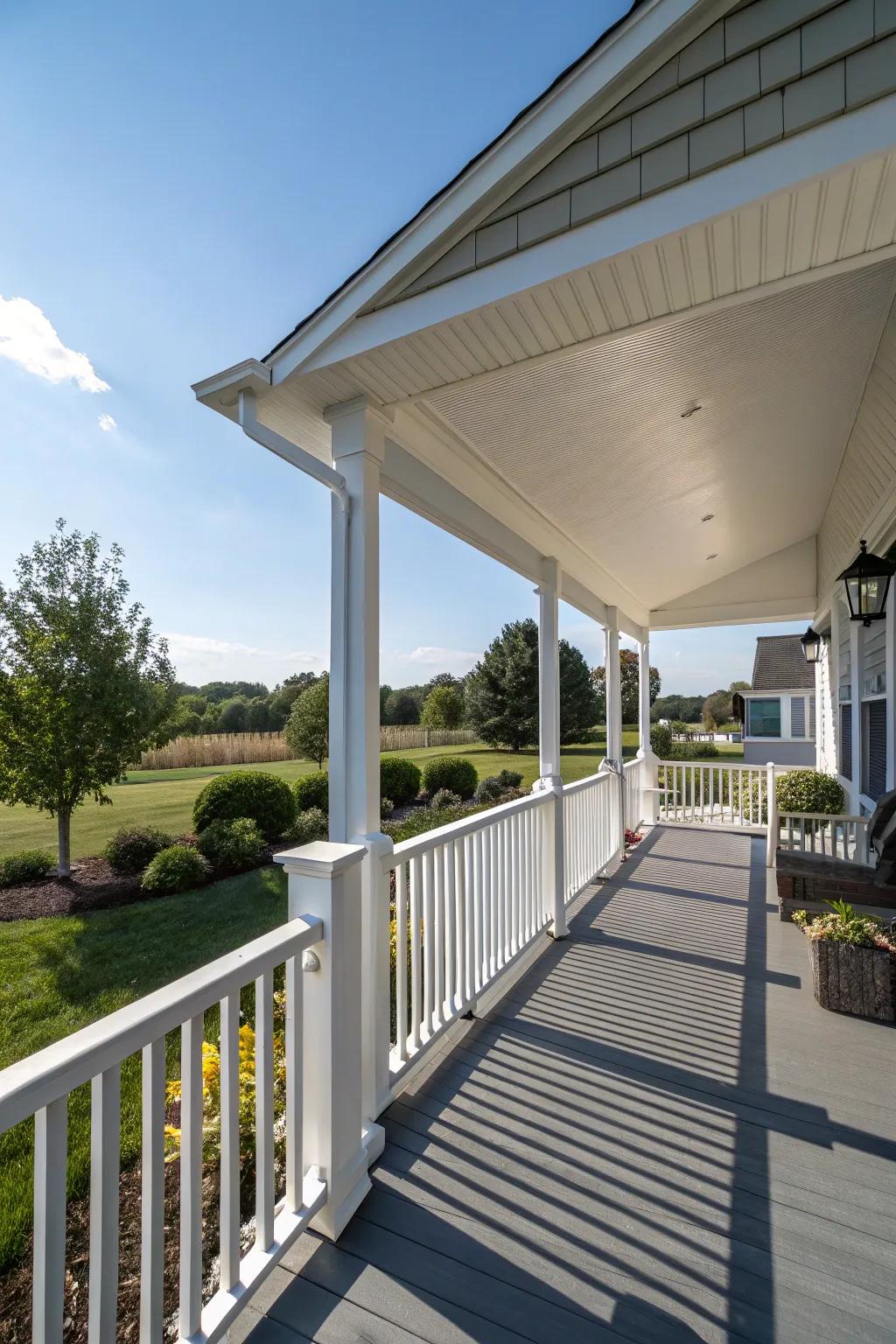 A gabled roof adds both style and protection.