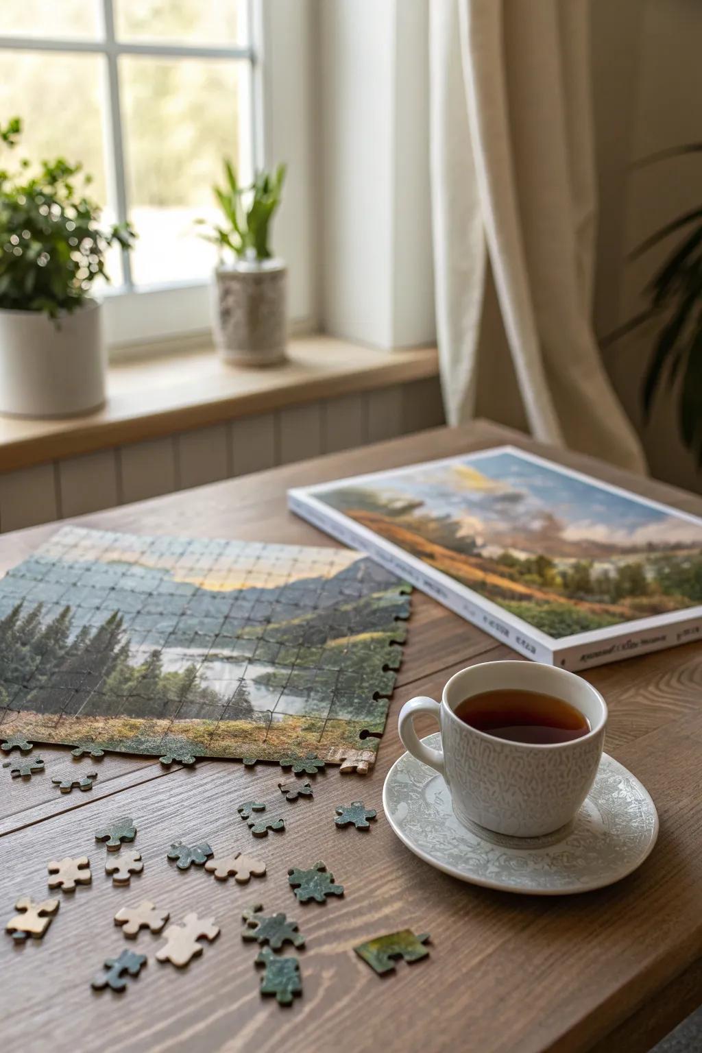 Unwind with a puzzle that challenges your mind in a fun way.