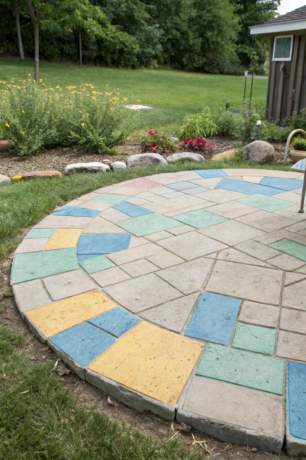 Concrete pavers offer endless design possibilities for your patio.
