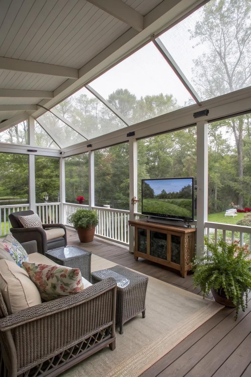 Protect your electronics with a weatherproof TV enclosure.