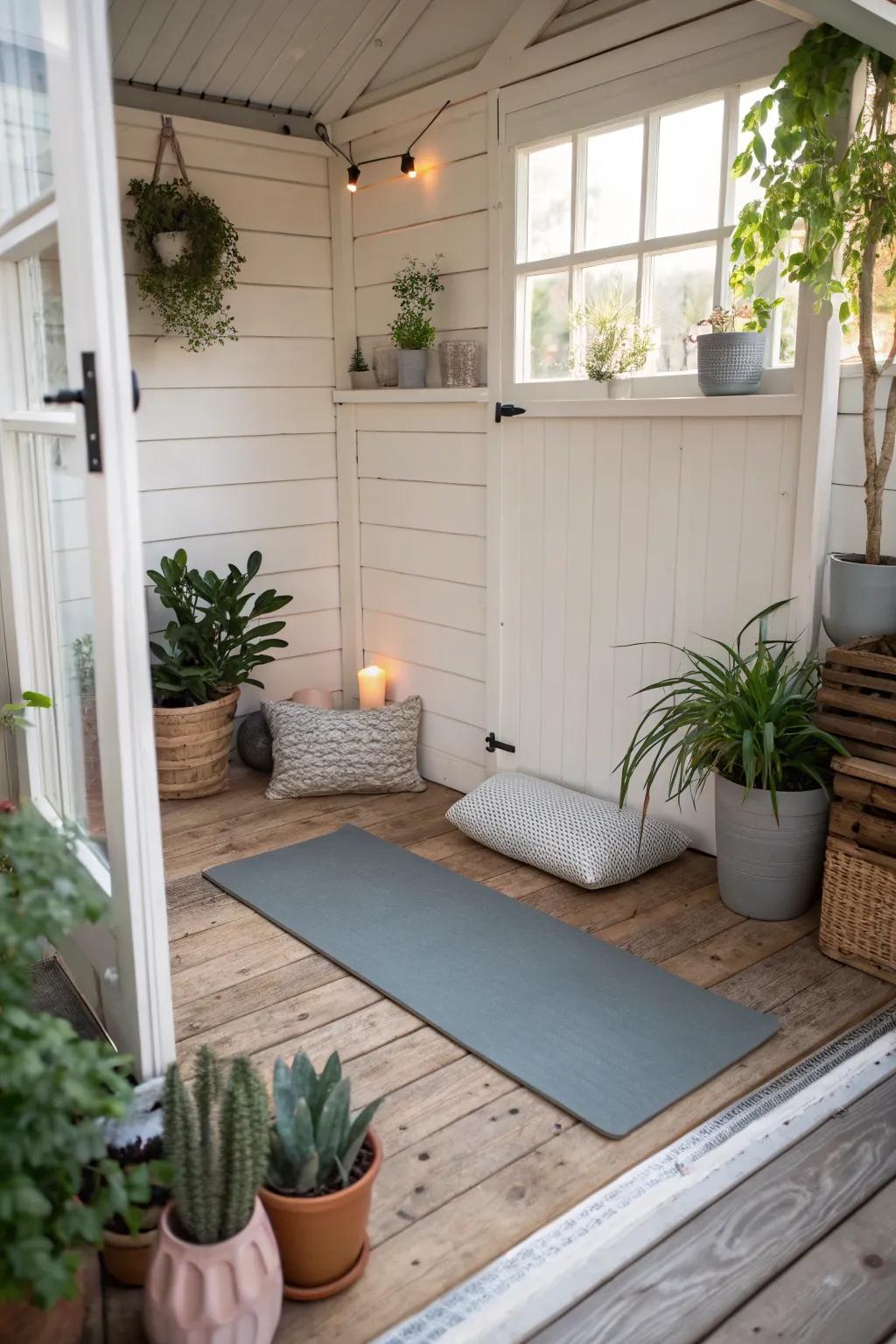 A meditation nook offers tranquility and personal space in your garden.