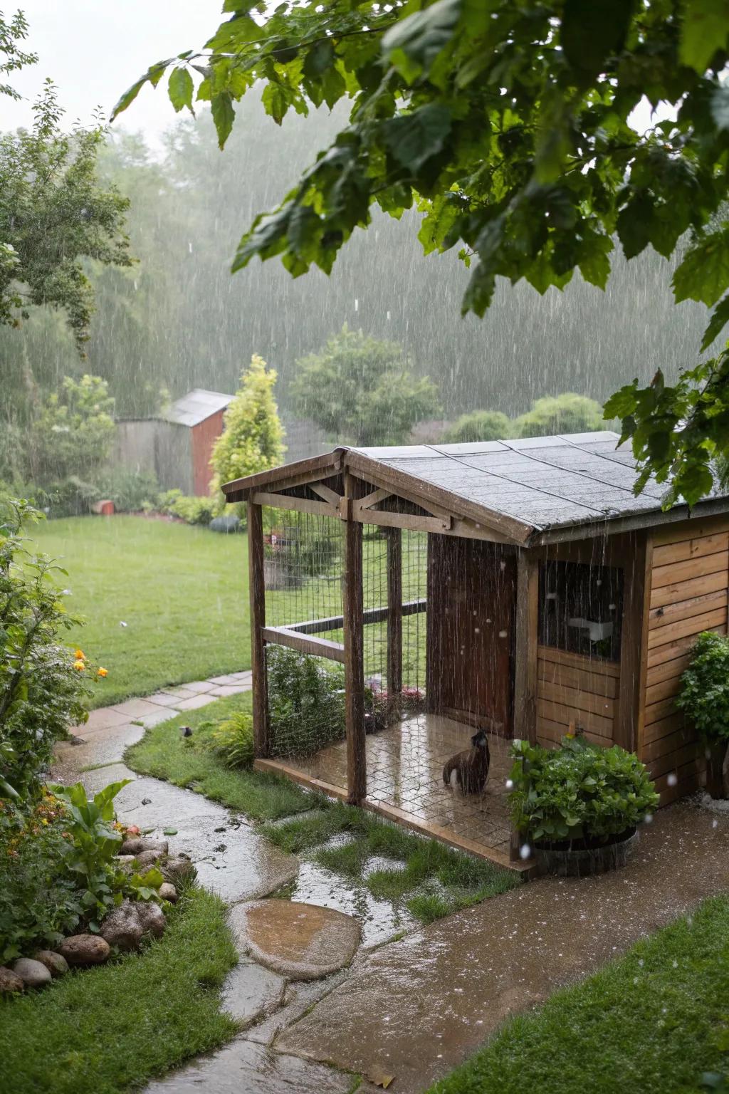 Protect your cats from the elements with shelters.