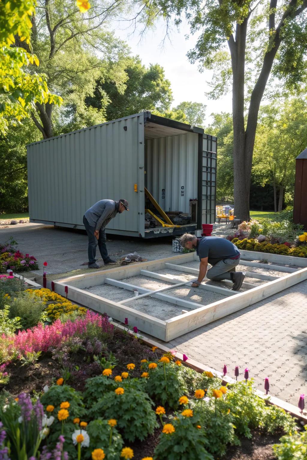 Modular systems provide ready-to-install solutions for quick container projects.