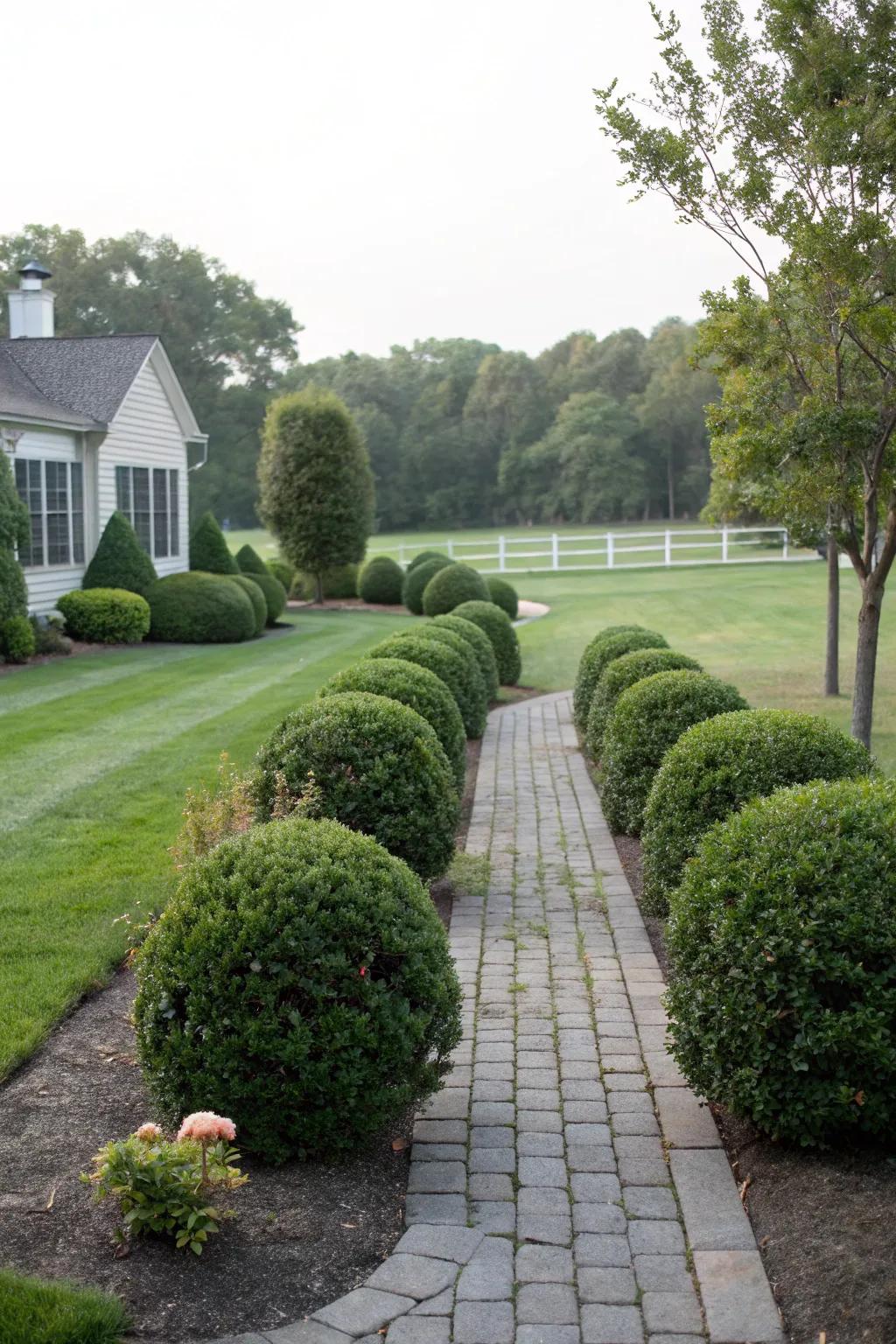 Symmetry provides a classic, calming aesthetic.