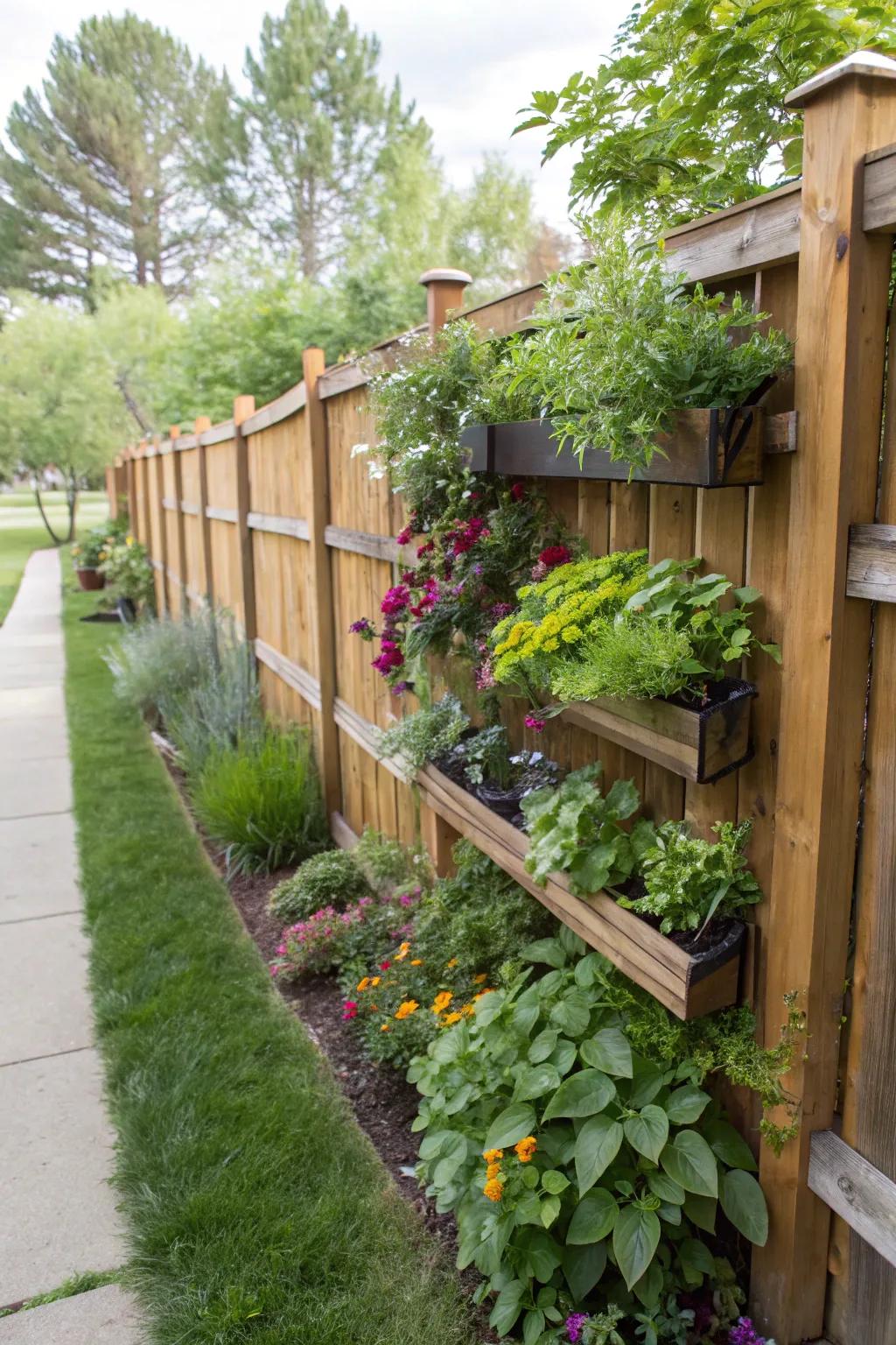 Vertical gardens offer a space-saving way to add lush greenery.
