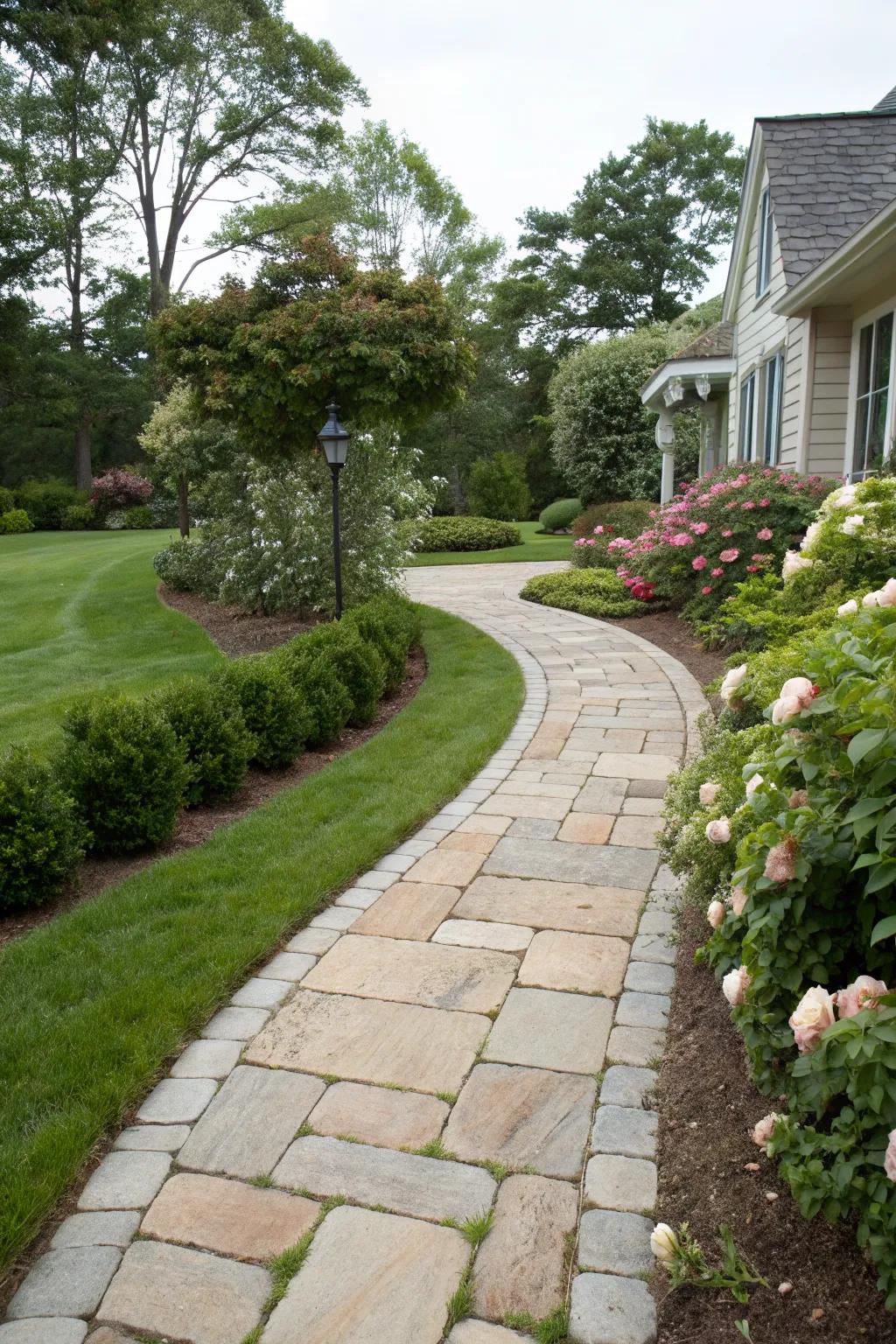 Paver walkways guide and impress.