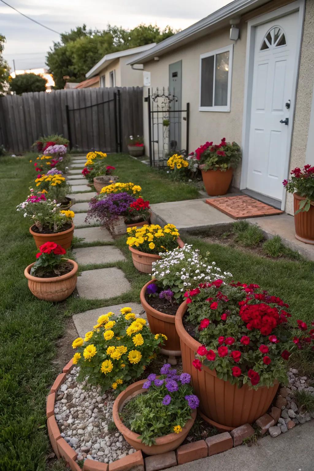 Flexibility with container gardening.