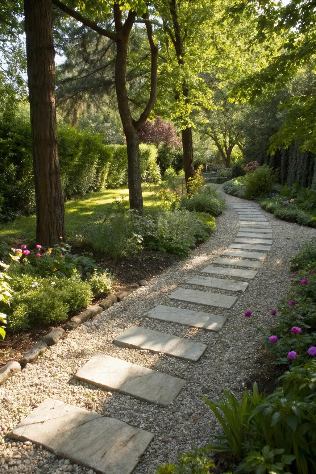 A permeable path that combines beauty with sustainability.