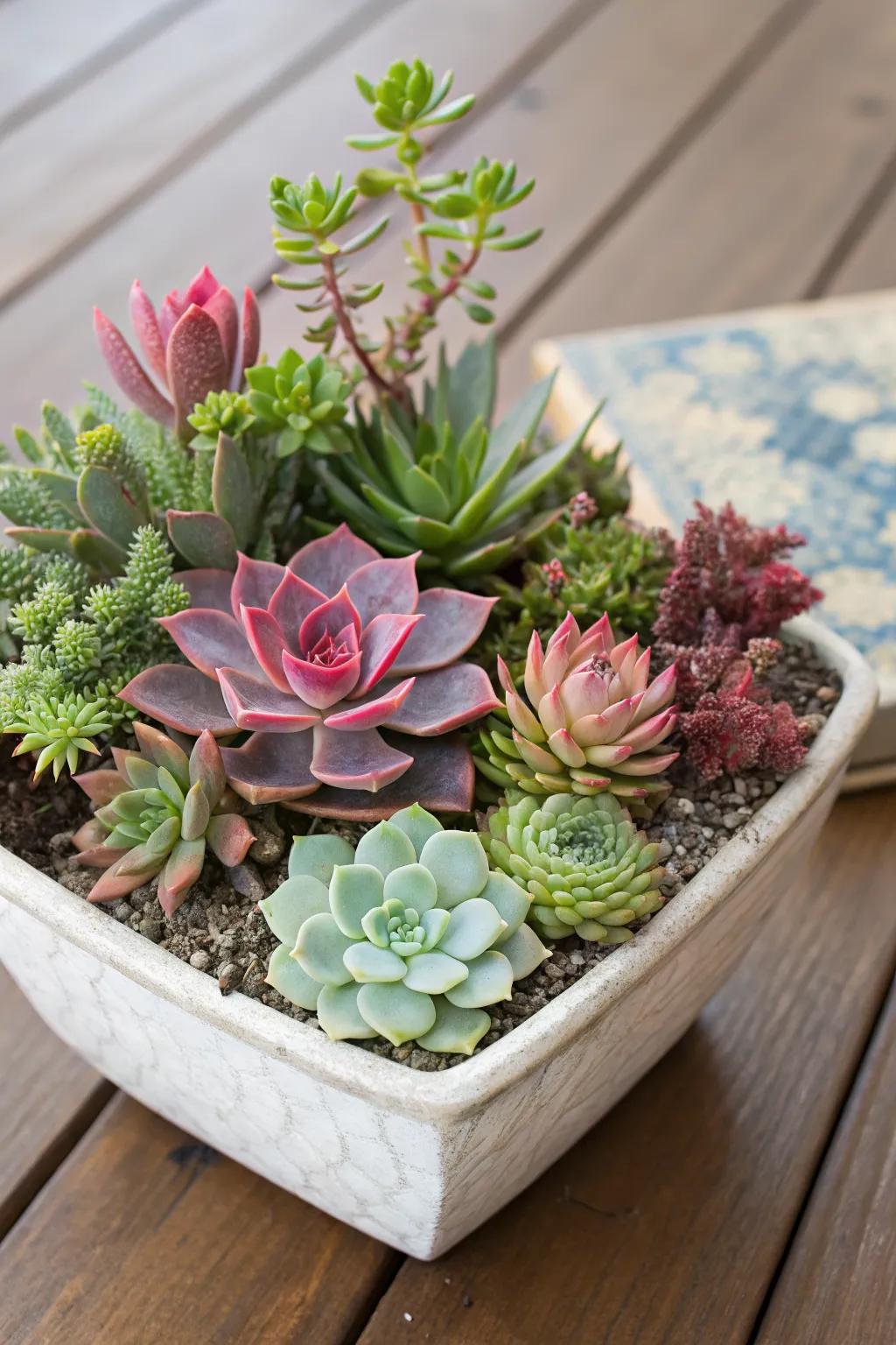 Succulents bring color and ease to your garden.