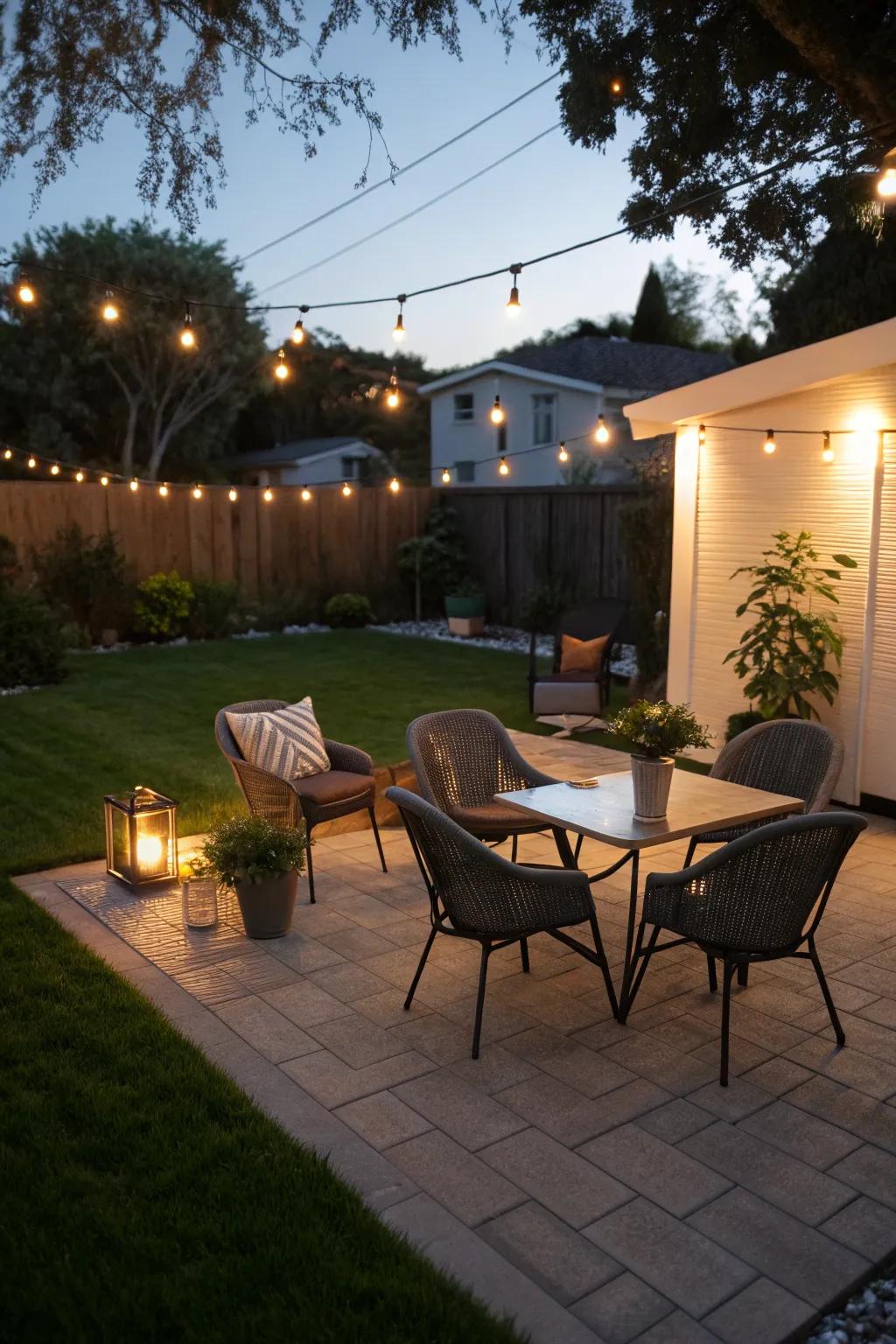 Lighted patio furniture offers a modern twist to your outdoor space.