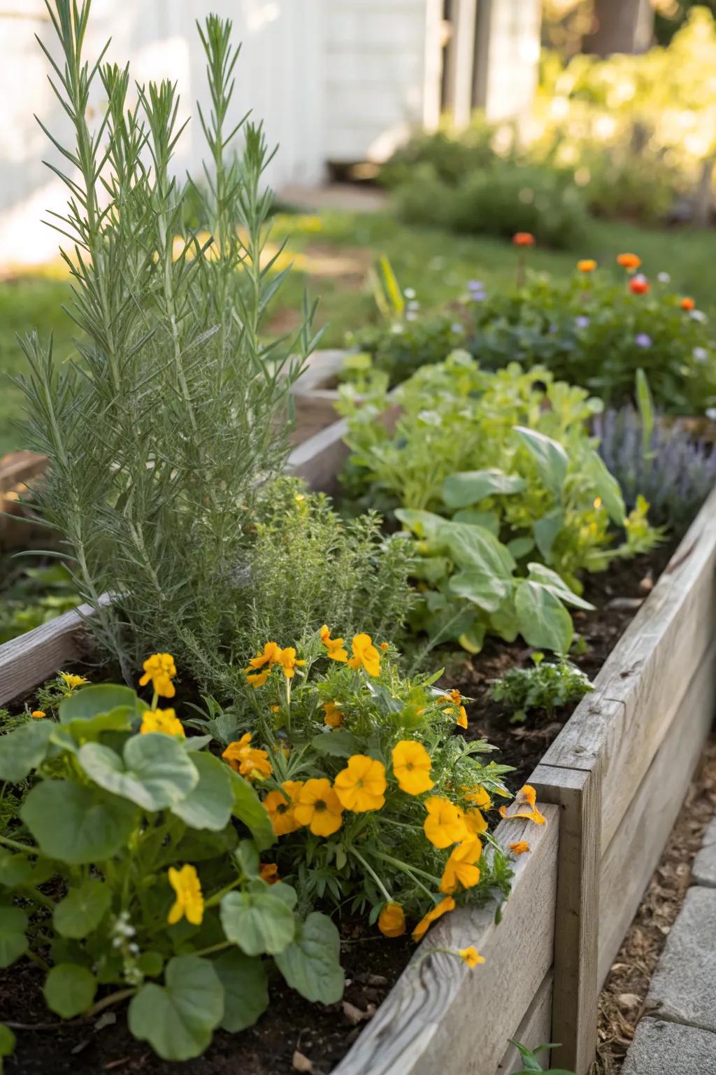 Edible flowers add flavor and flair.