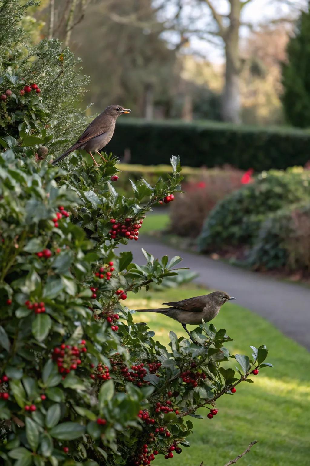Invite wildlife into your garden with Soft Touch Holly.