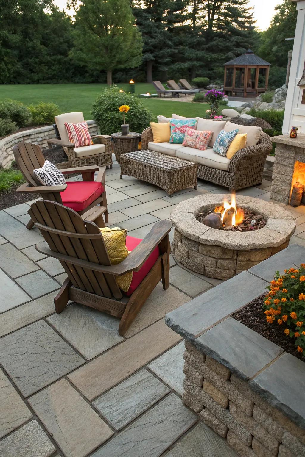 Mix seating styles for a personalized touch.