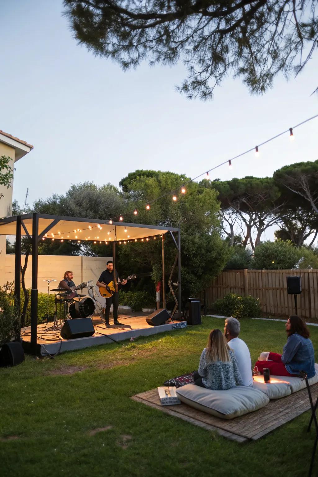 Set the mood with live music at your engagement party.