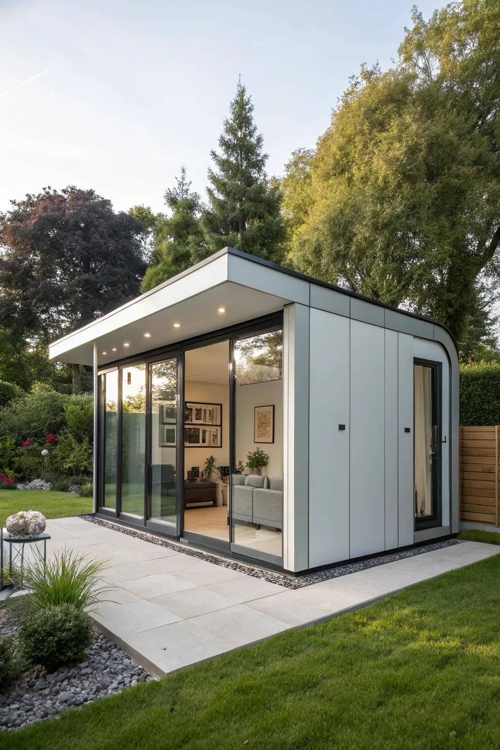 A futuristic summerhouse that defies convention.