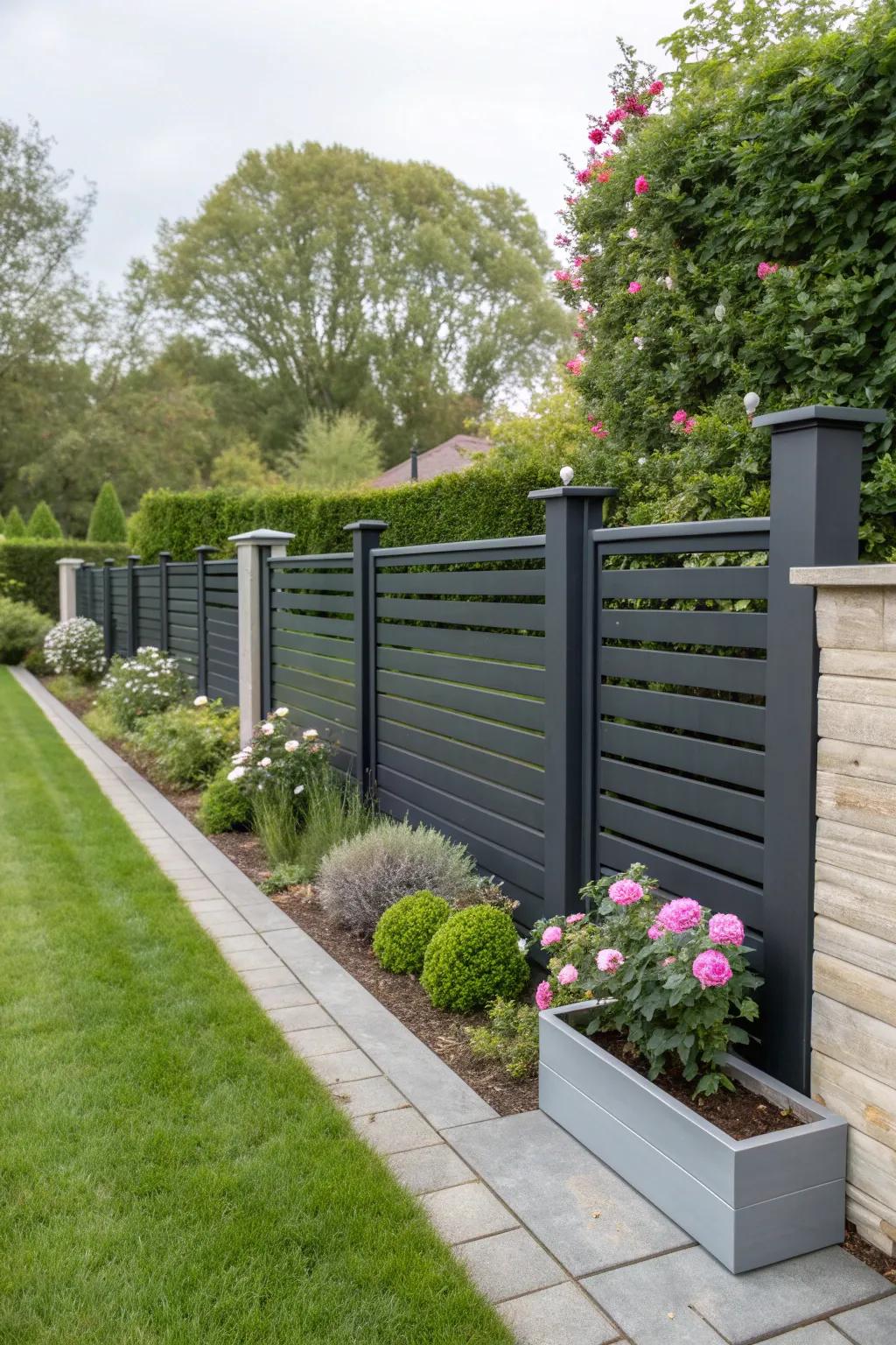 Customizable fences suit any garden size or style.