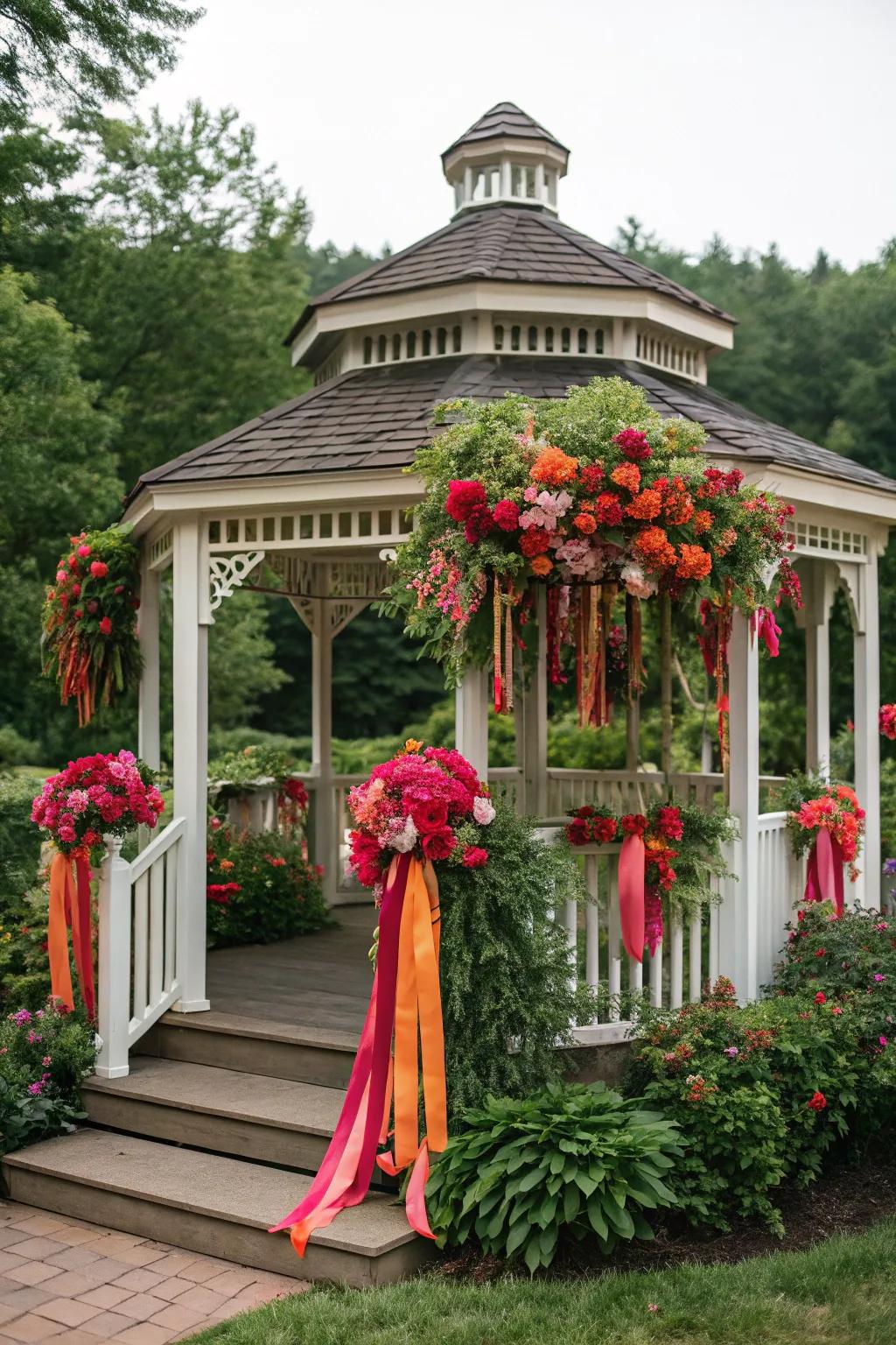 Unexpected color pops add personality to your wedding decor.