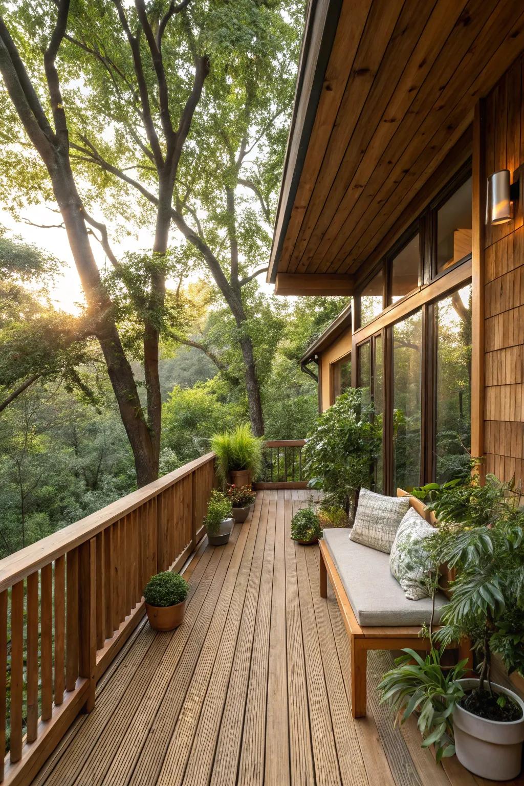 Embrace sustainability with eco-friendly balcony materials.