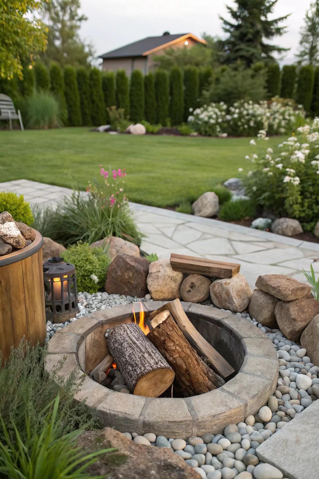 Eco-friendly logs offer a sustainable option for a cozy fire.