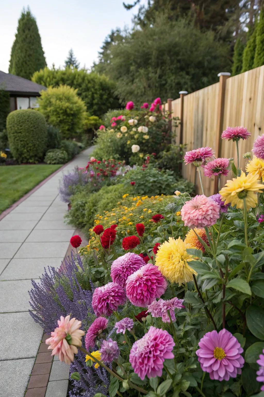 Colorful blooms add vibrancy and joy to a garden.