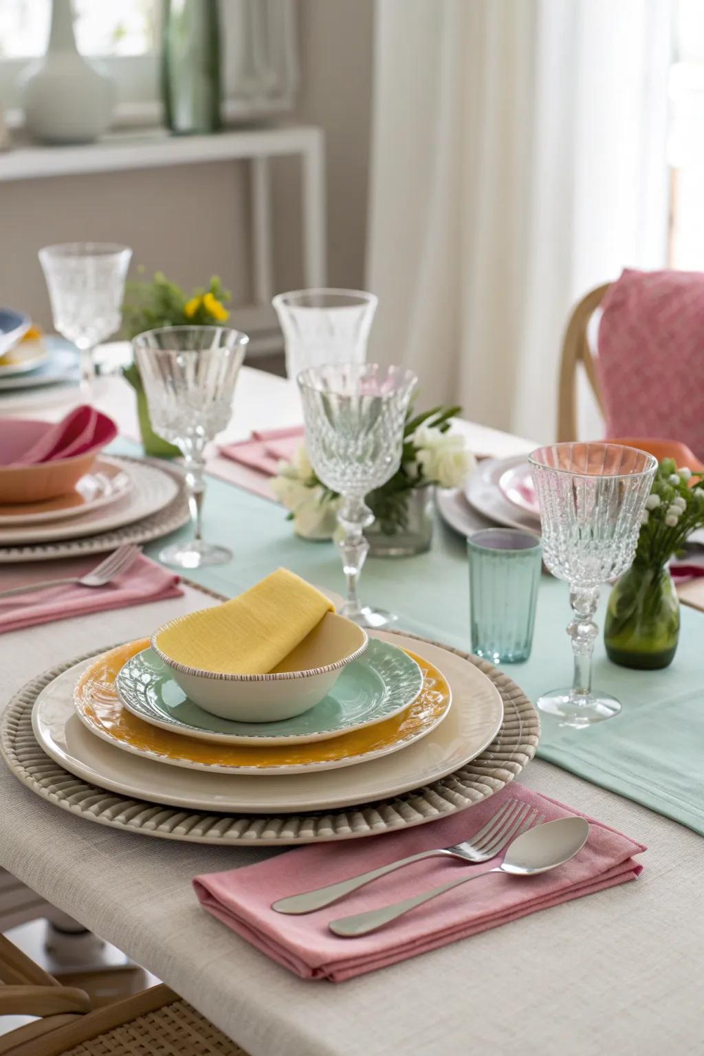 Color coordination brings elegance to your BBQ setup.