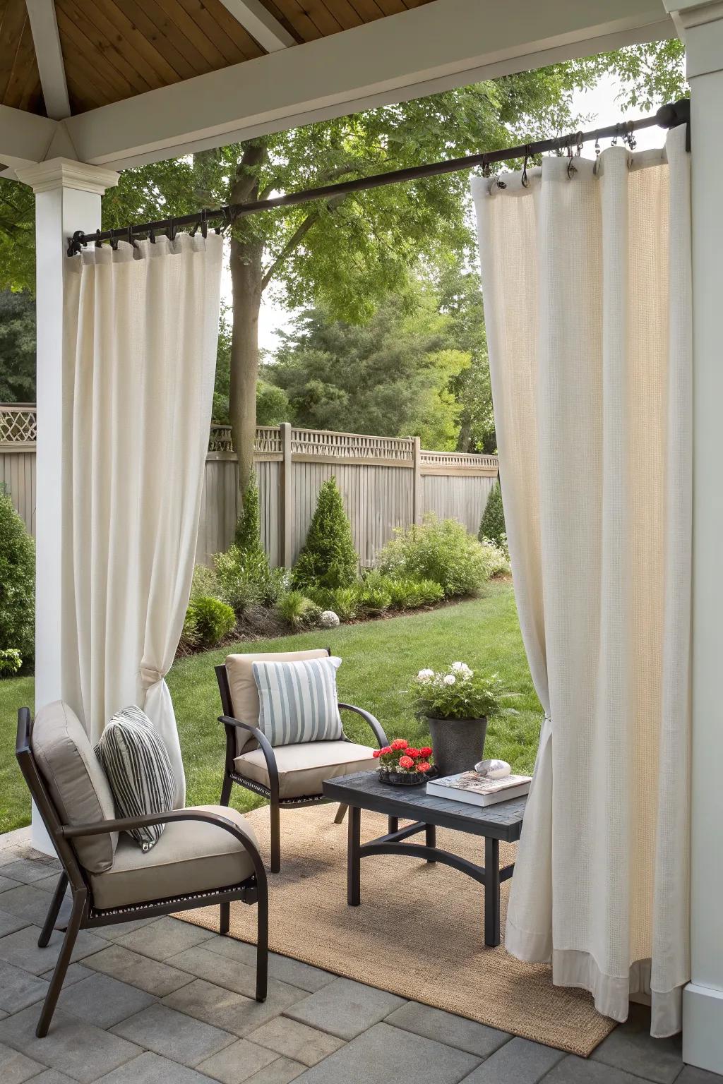 Embrace simplicity with rod pocket curtains.