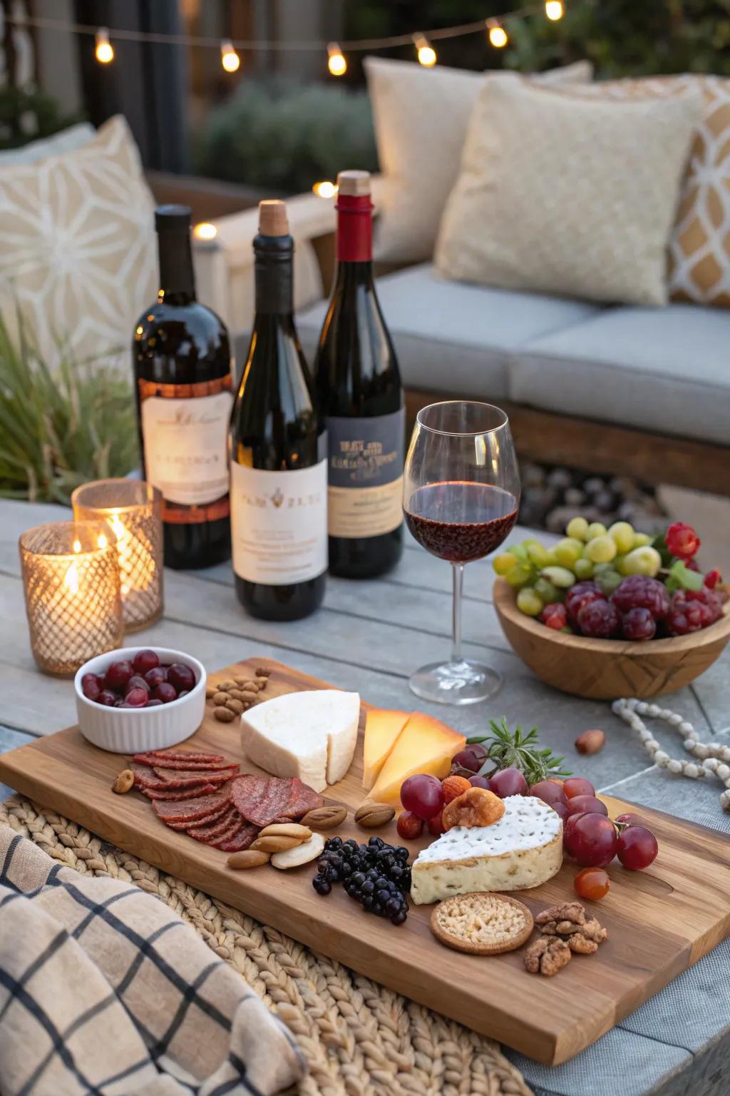Savor the flavors with a backyard wine tasting.