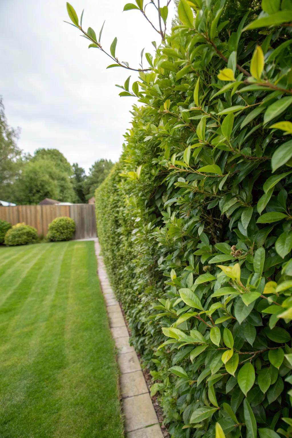 Hedge walls offer a timeless and natural privacy solution.