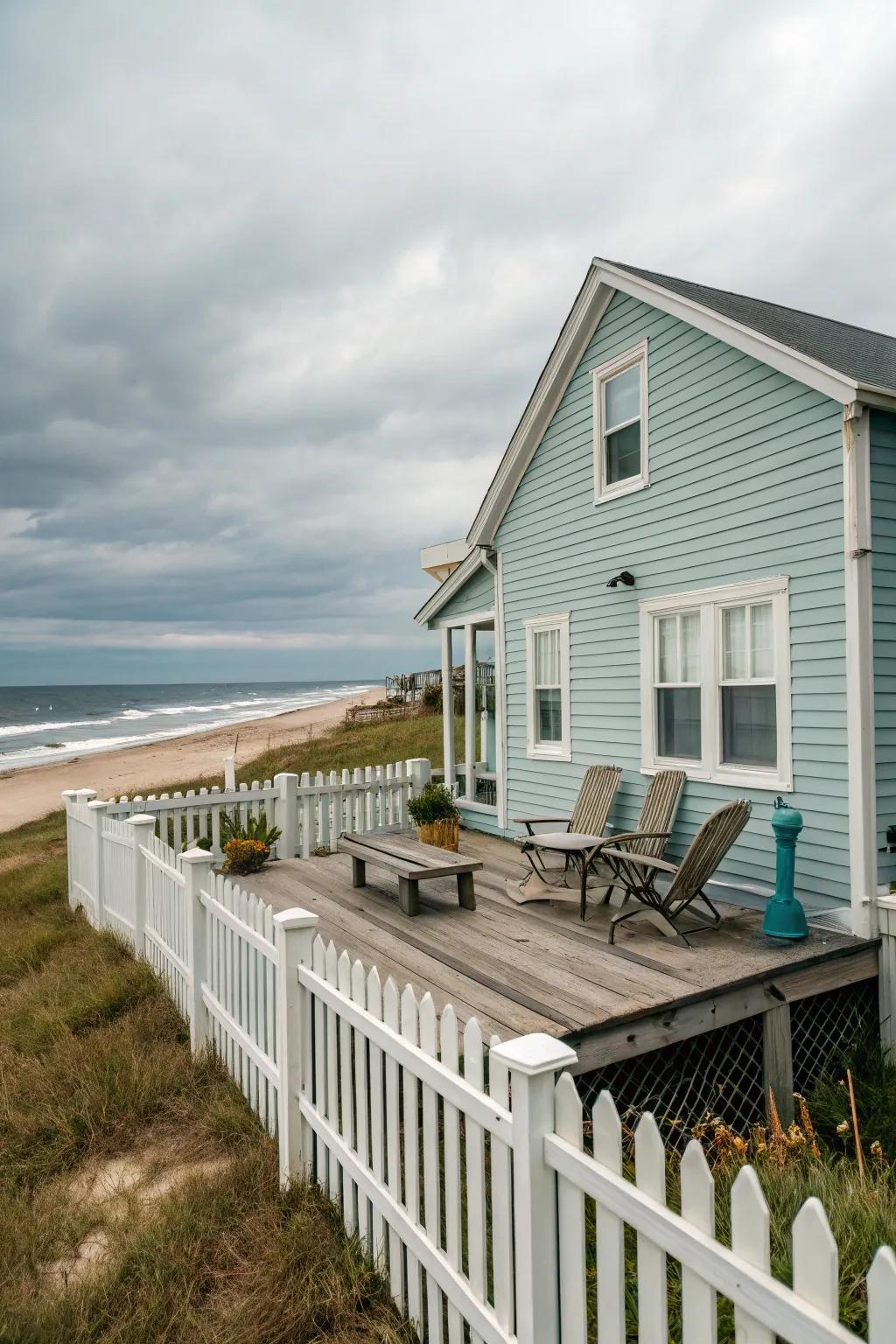 Low-maintenance materials free up your time for beach fun.